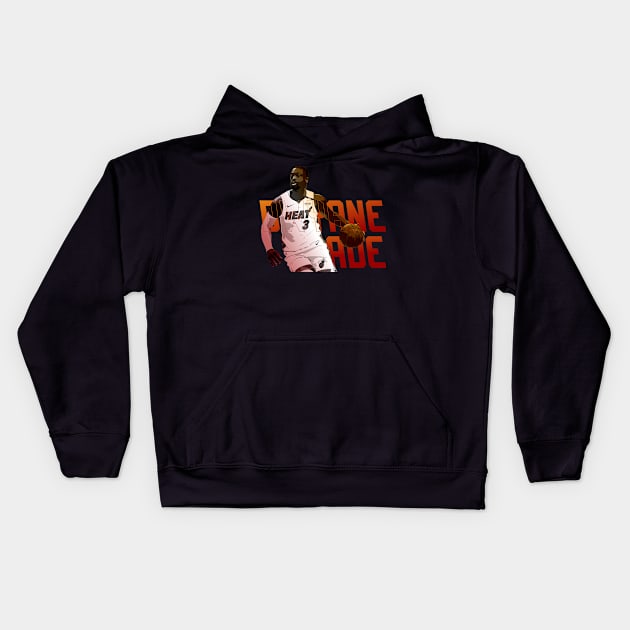 Dwyane Wade // Miami Heat Kids Hoodie by Aloenalone